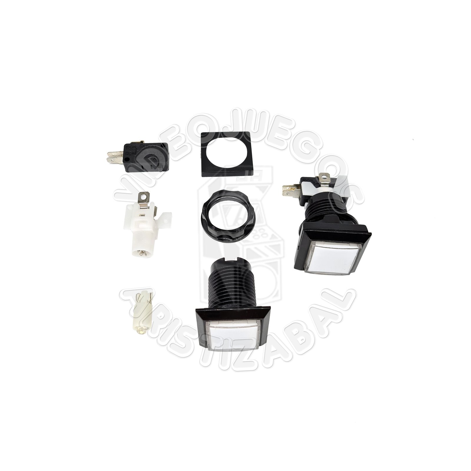 102.jpg Boton cuadrado diametro 32ml x 32ml - Imagen 1