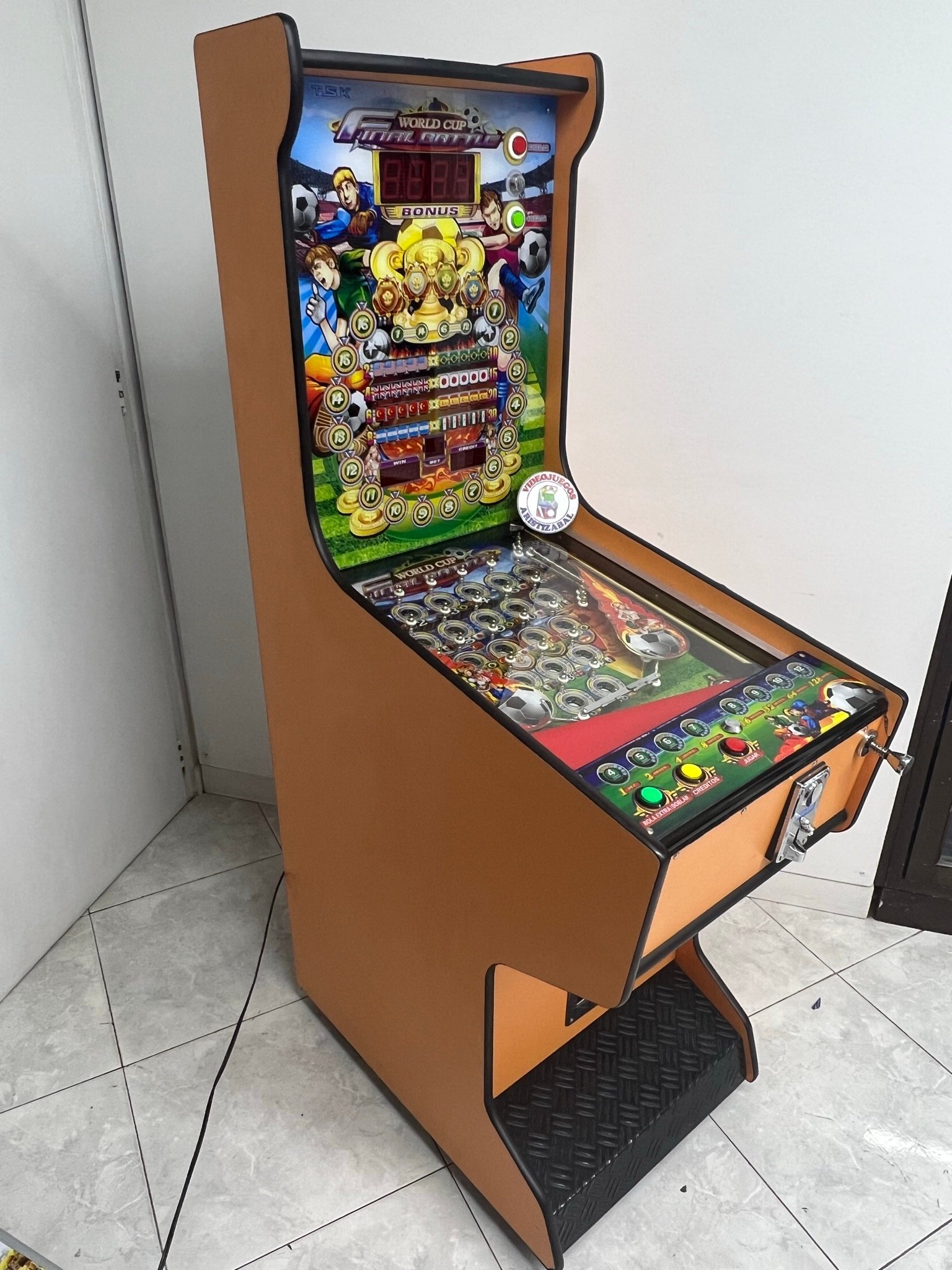 IMG_4396.jpeg Maquina de Pinball 9 bolas aglomerada naranja #3 - Imagen 1